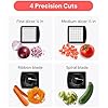 Fullstar Pro Original Vegetable Chopper - Chopper and Spiralizer - Food Chopper with Container, Fruit Cutter, Onion Dicer - All-in-One Prep Tool - Kitchen Gadgets and Gifts (4 in 1, White)