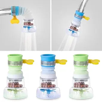 3 Pcs Faucet Filter Set - Water Faucet Extenders 360 Rotating, Adjustable Water Purifier for Sink (0.83 x 2.6 x 1.85), Easy to Install and Store, Reduce Water Waste, Good for Kitchen and Bathroom