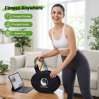 Door Anchor Strap for Resistance Bands, Door Exercise Equipment with Secure Buckle & No Drill Setup, Multi Point Anchor Gym Attachment, Portable Door Resistance Bands for Home Gym