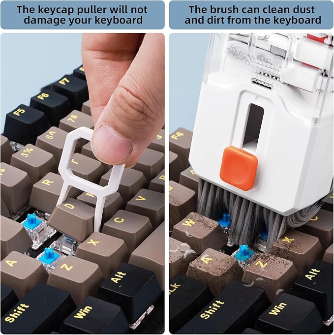 Keyboard Cleaning Kit Laptop Cleaner, All-in-1 Computer Screen Cleaning Brush Tool,